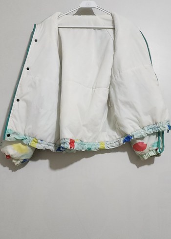 Renkli unisex oversize vintage Mont - Görsel 8