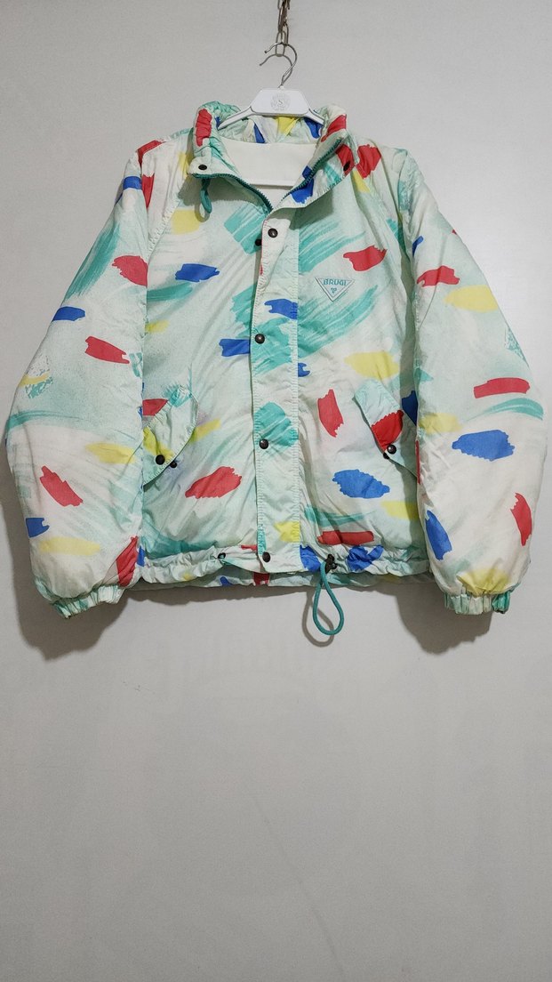 Renkli unisex oversize vintage Mont - Görsel 2