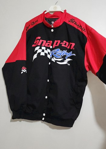 unisex vintage bomber ceket - Görsel 5