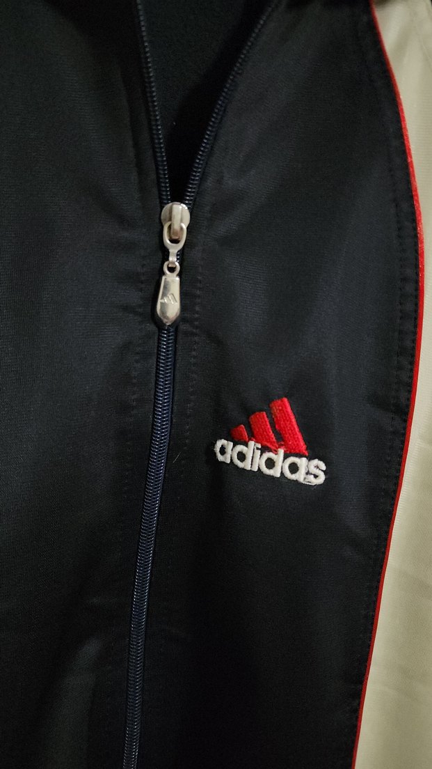 90s adidas oversize vintage ceket - Görsel 2