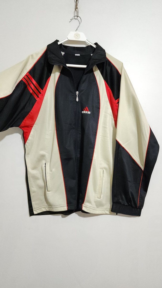 90s adidas oversize vintage ceket - Görsel 3
