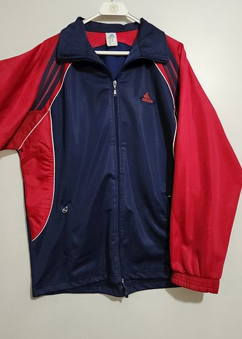 90s adidas oversize vintage ceket - Görsel 5