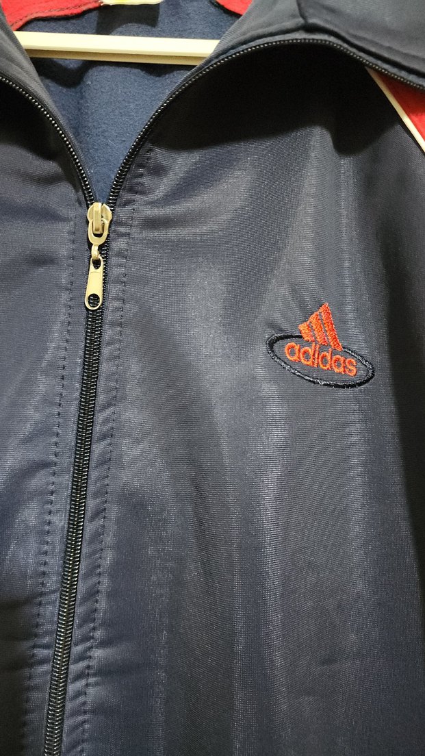 90s adidas oversize vintage ceket - Görsel 2