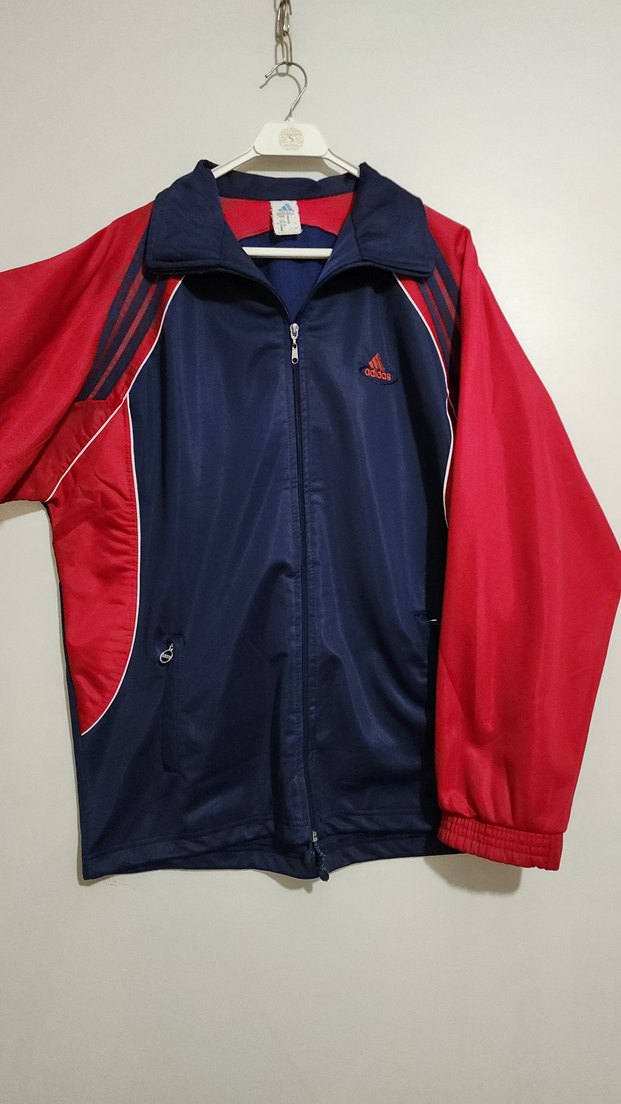 90s adidas oversize vintage ceket - Görsel 5