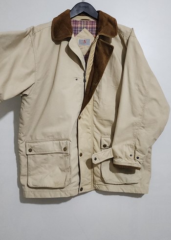 vintage avcı mont pamuk astarlı ceket - Görsel 2