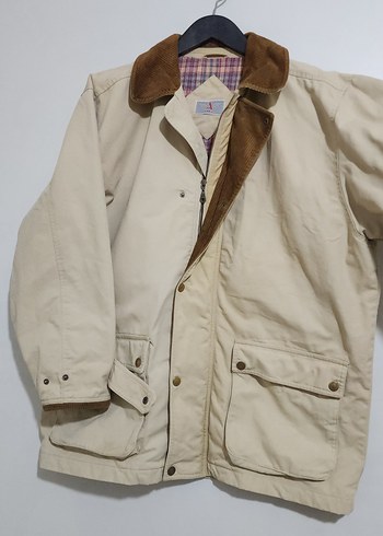 vintage avcı mont pamuk astarlı ceket - Görsel 3