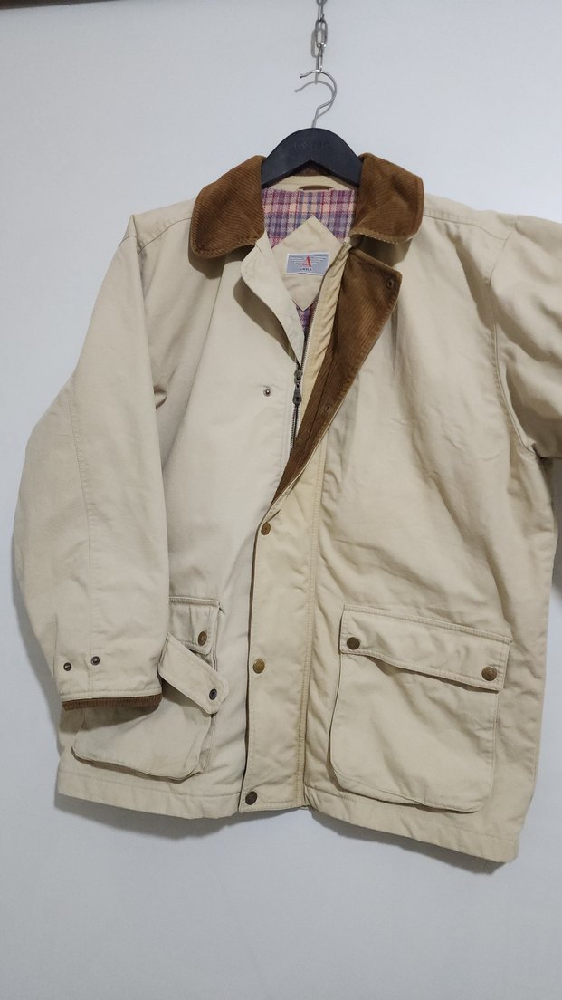 vintage avcı mont pamuk astarlı ceket - Görsel 3