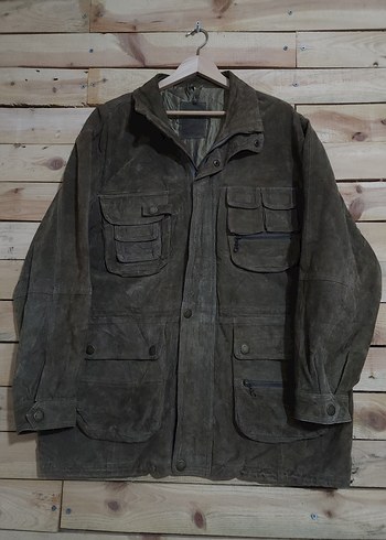American Vintage Vintage Hakiki Suet Cok Cepli Avci Ceket