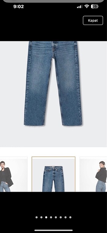 38 Beden mavi Renk Mango jean