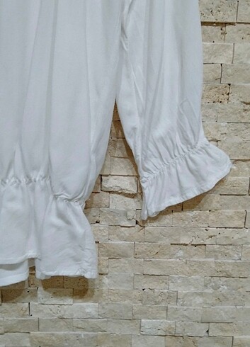 38 Beden beyaz Renk 2li Koton bluz