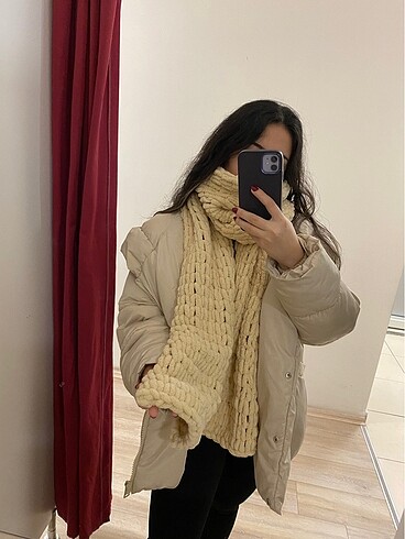 Puffy atkı krem