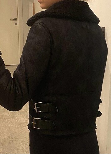 xs Beden Zara süet mont 