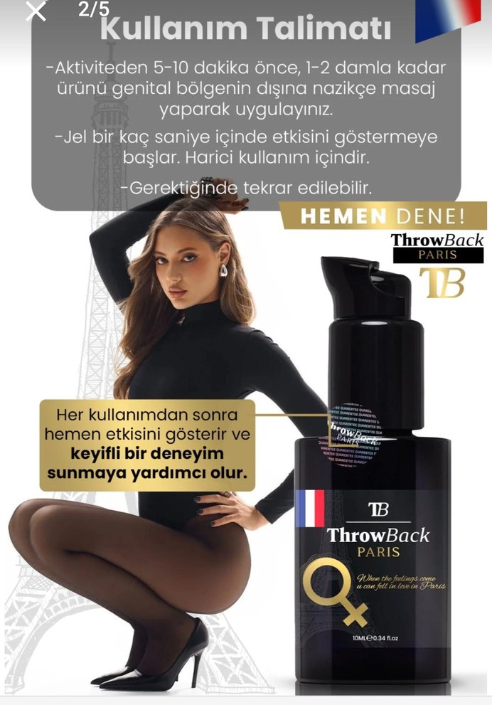 ThrowBack Kadın U.yaricı Ve i.stek Arttiric Premium Kalite Jel - Görsel 2