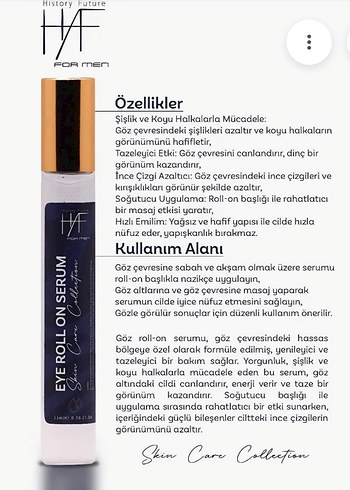 Erkekler için Göz Altı Roll-on Serum - Görsel 2