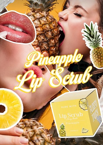 Glossy Touch Dudak Peelingi Ananas Aromalı Pürüzsüz ve lşiltılı - Görsel 3