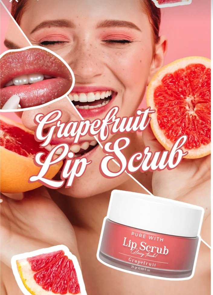 Dudak Peelingi Greyfurt Aromalı Pürüzsüz  Işiltılı Dudak Peeling - Görsel 3