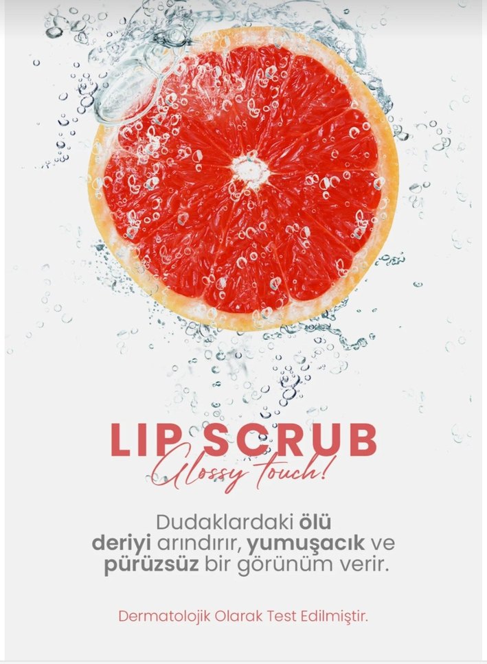 Dudak Peelingi Greyfurt Aromalı Pürüzsüz  Işiltılı Dudak Peeling - Görsel 4