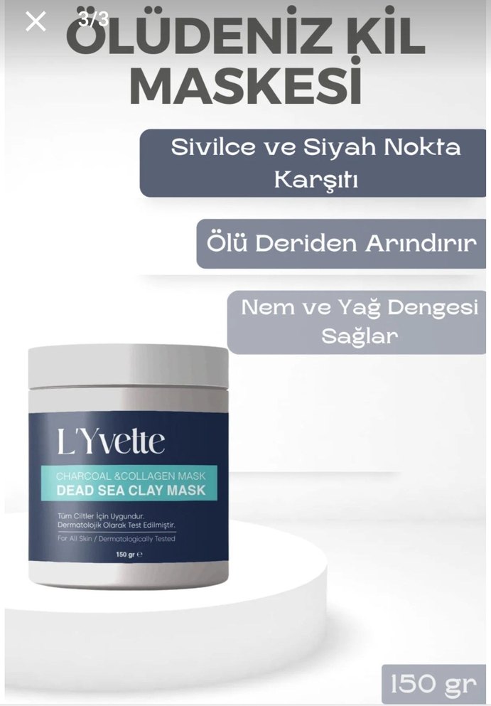 L'Yvette Collagen Ölüdeniz Kil Maskesi Yaşlanma Sıkılastırıcı - Görsel 2
