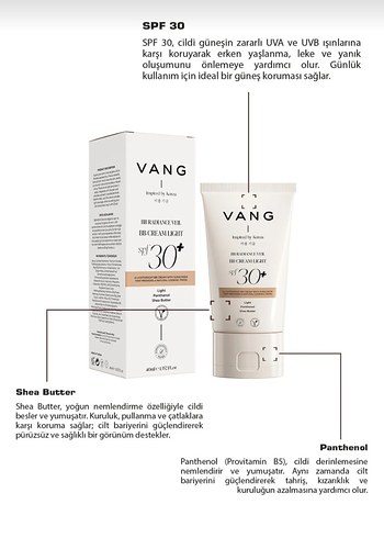 VANG BB Cream Light Beige SPF 30+ - Görsel 3