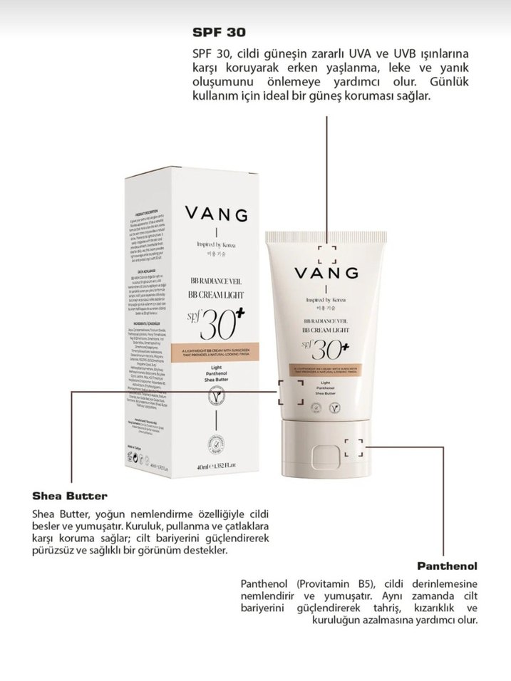 VANG BB Cream Light Beige SPF 30+ - Görsel 3