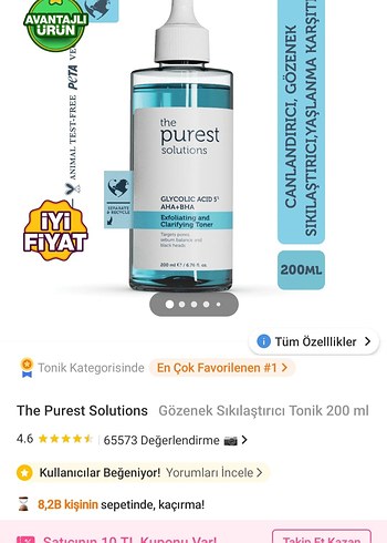 %5 Glikolik Asitli Eksfoliye Edici Toner - Görsel 5