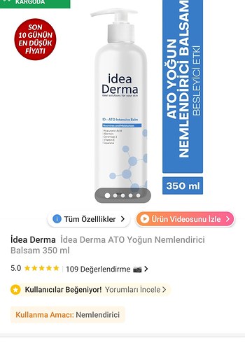 Idea Derma Atollemine Balm Nemlendirici - Görsel 6