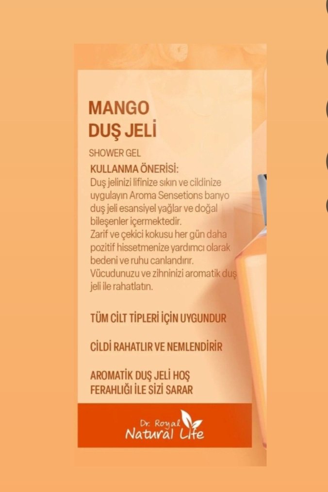 Doğal Mango Kokulu Duş Jeli 400 ml - Görsel 3