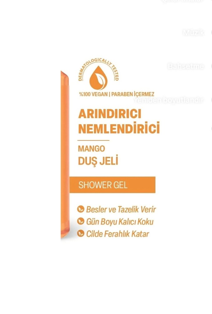 Doğal Mango Kokulu Duş Jeli 400 ml - Görsel 5