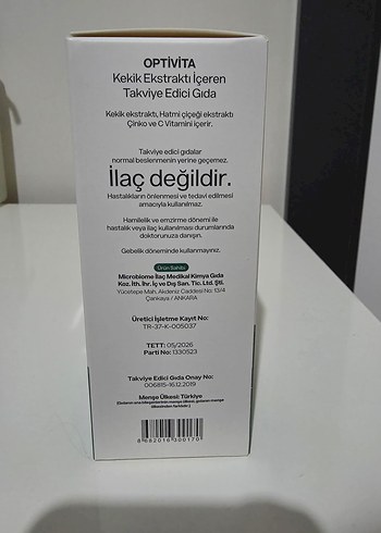 OptiVita Kekik Ekstraktı 150ml Takviye Edici Gıda - Görsel 5