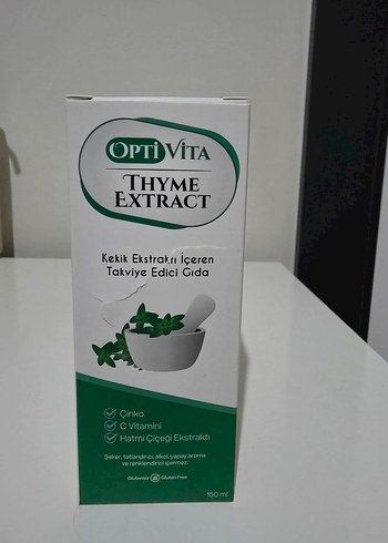 OptiVita Kekik Ekstraktı 150ml Takviye Edici Gıda - Görsel 7