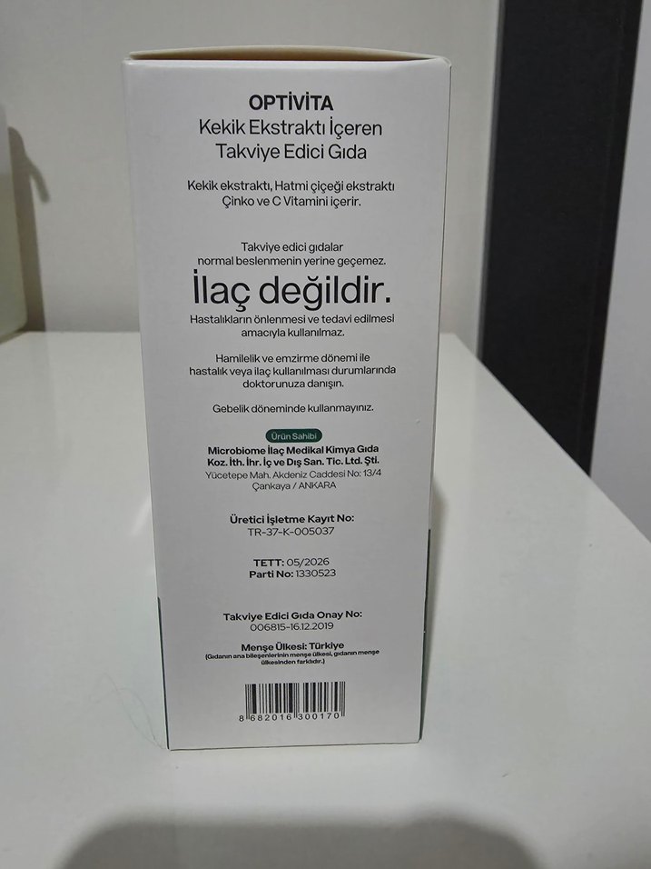 OptiVita Kekik Ekstraktı 150ml Takviye Edici Gıda - Görsel 5