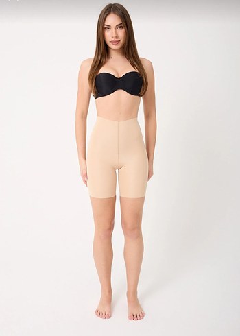 Bej Minimalist Mini Kadın İçlik korse - Görsel 5