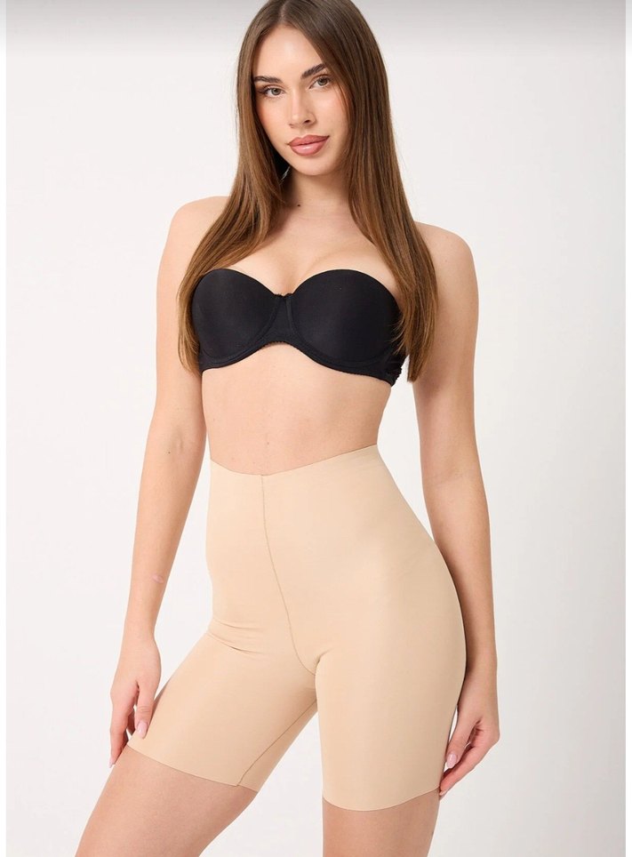 Bej Minimalist Mini Kadın İçlik korse - Görsel 2