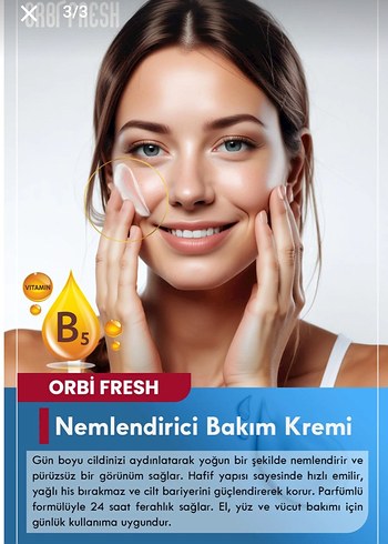 Orbfresh Nemlendirici El, Yüz ve Vücut Kremi - Görsel 2