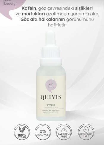Quivis Kafein göz Serumu Kadınlar İçin - Görsel 4