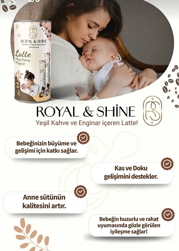 Royal & Shine Latte Yeşil Kahve Enginar 140g - Görsel 5