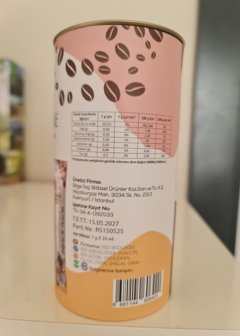 Royal & Shine Latte Yeşil Kahve Enginar 140g - Görsel 7