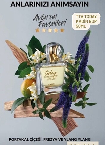  Beden Renk Today bayan parfüm 50 ml avon