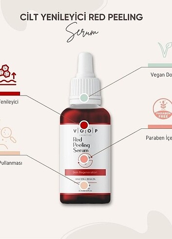 VOOP CİLT YENİLEYİCİ RED PEELING SERUM 