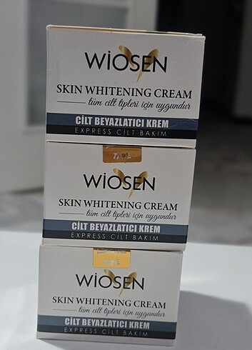 3 adet wiosen skin whitening cream 