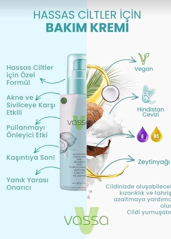 Vassa Vücut Bakım Kremi - Mantar Oluşumunu
Engelleyerek Cildin P - Görsel 5