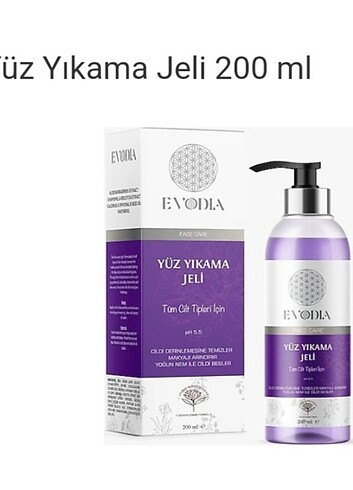 Evodia Yüz Yıkama Jeli 200ml