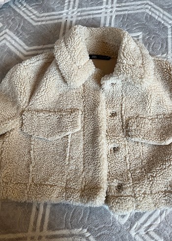xs Beden ten rengi Renk Bej Peluş Mont Ceket