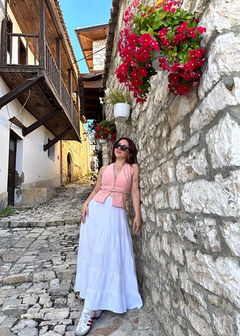 Zara Pembe Kemerli ZARA Yelek