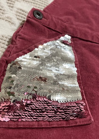 Bordo Kız Çocuk Askılı Elbise - Görsel 4