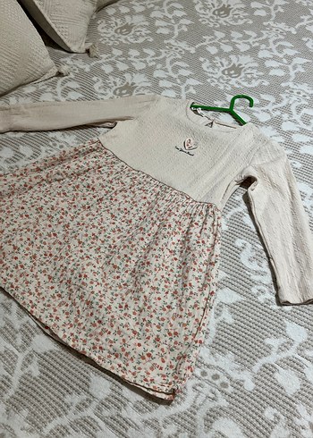 Kız Çocuk Bohem Uzun Kollu Triko Elbise - Görsel 4