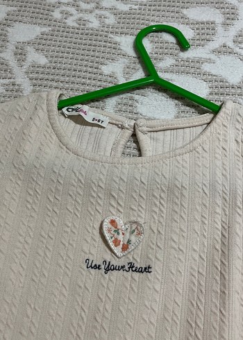 Kız Çocuk Bohem Uzun Kollu Triko Elbise - Görsel 2