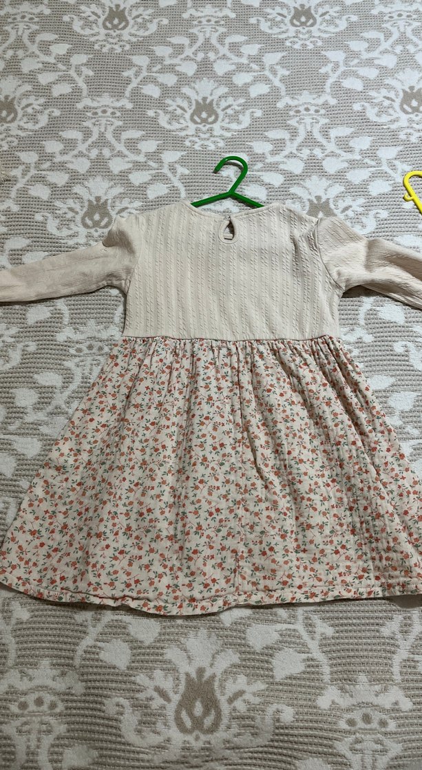 Kız Çocuk Bohem Uzun Kollu Triko Elbise - Görsel 5