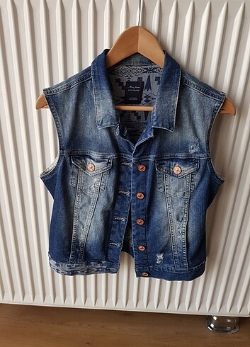 Mavi jeans kot yelek