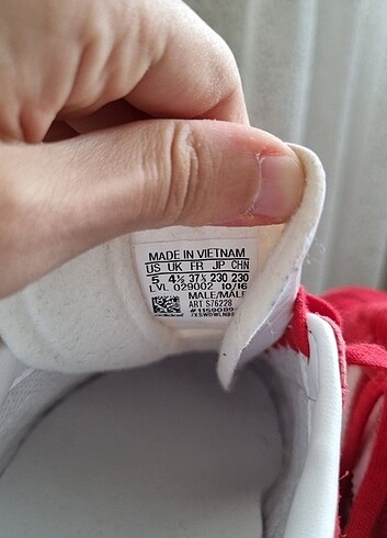 37,5 Beden adidas gazelle ayakkabı 